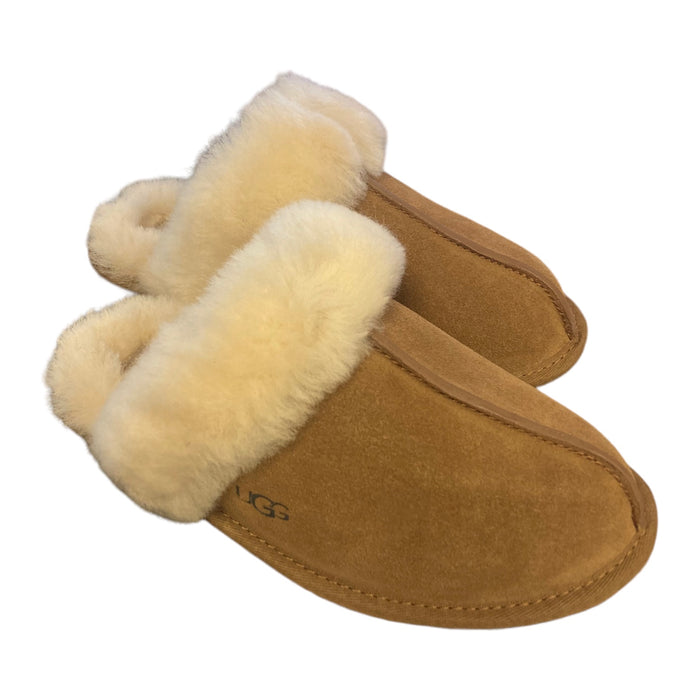 UGG Women's Scuffette II Suede Upper Sheepskin Collar House Slipper