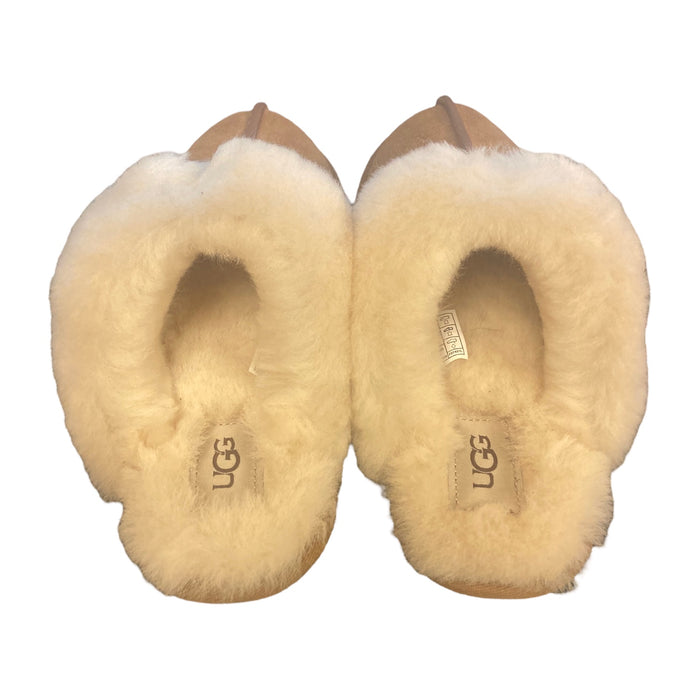 UGG Women's Scuffette II Suede Upper Sheepskin Collar House Slipper