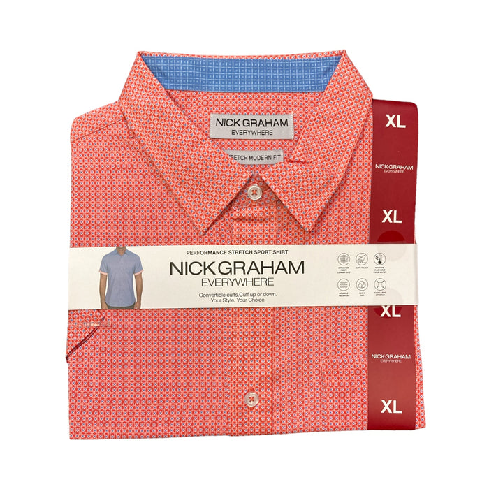 Nick Graham Everywhere Men's Short Sleeve Performance Stretch Sport Shirt