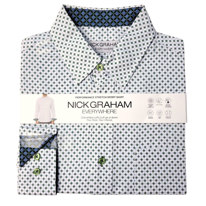 Nick Graham Everywhere Men's Performance Stretch Long-Sleeve Sport Shirt
