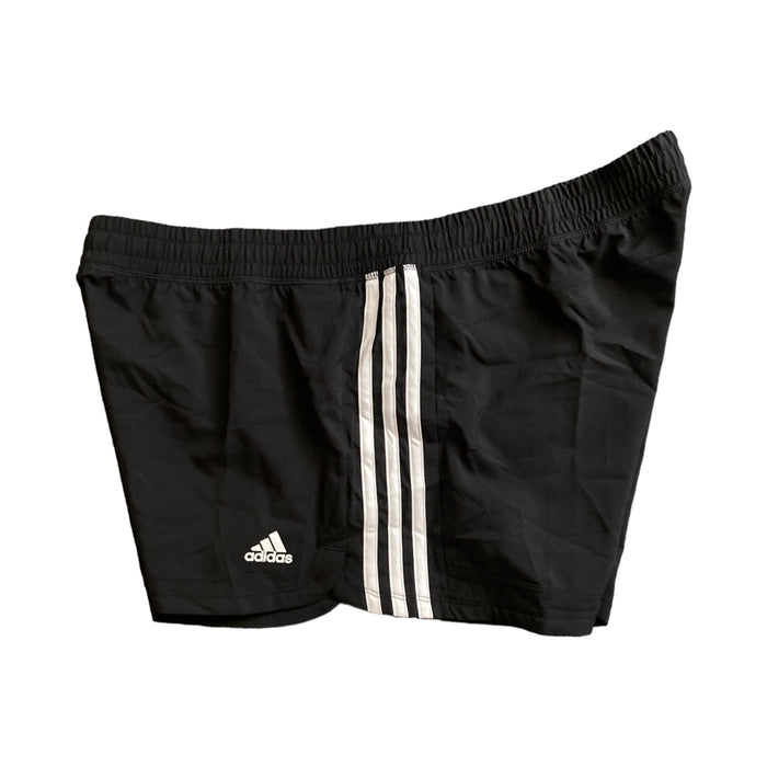 Adidas Women's Elastic Waist Pacer 3 Stripe Woven Training Shorts, EC0475