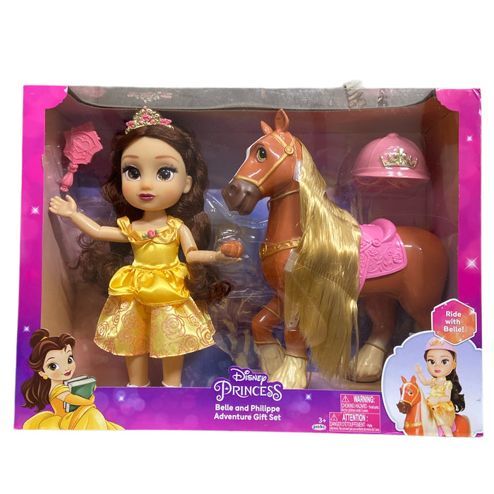 Disney Princess Belle Doll with Philippe Horse Adventure Gift Set