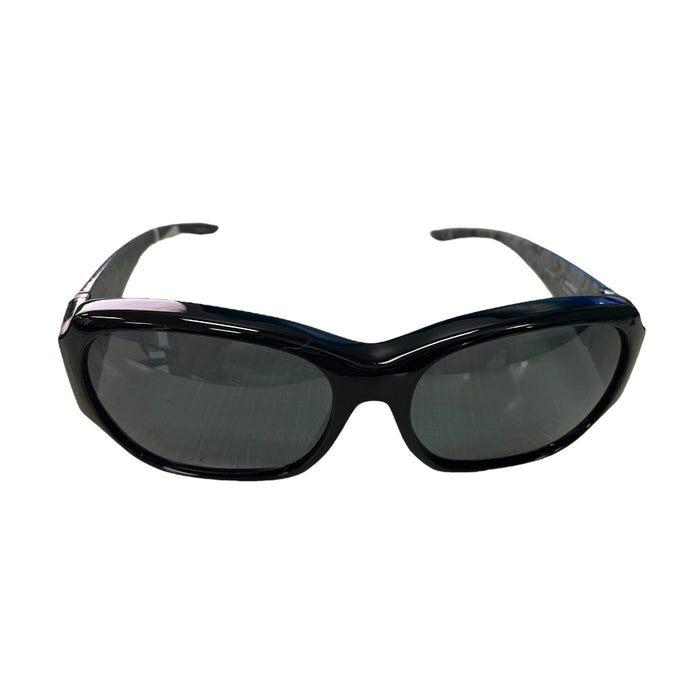 Haven Fit Over Women's Sunglasses, Black and Gray Marble