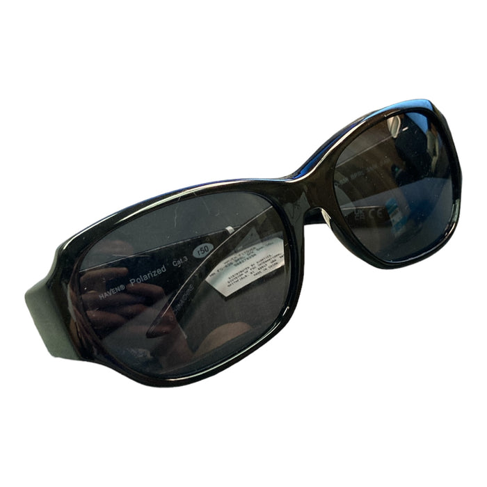 Haven Fit Over Women's Sunglasses, Black and Gray Marble