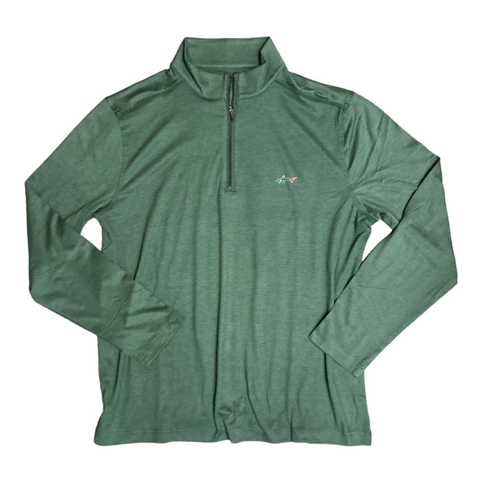 Greg Norman Men's Extra Soft Stretch Fabric Quarter-Zip Classic Fit Pullover