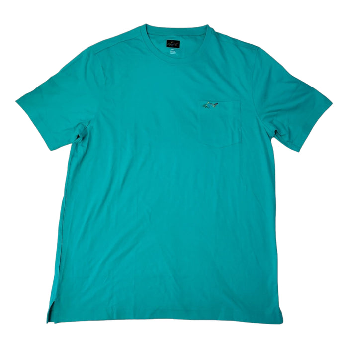 Greg Norman Men's Soft 100% Cotton Short Sleeve Pocket T-Shirt