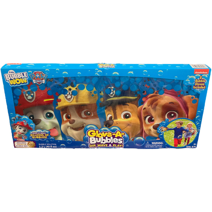 Bubble Wow Paw Patrol Glove-A-Bubbles Wave & Play (8 Pack)