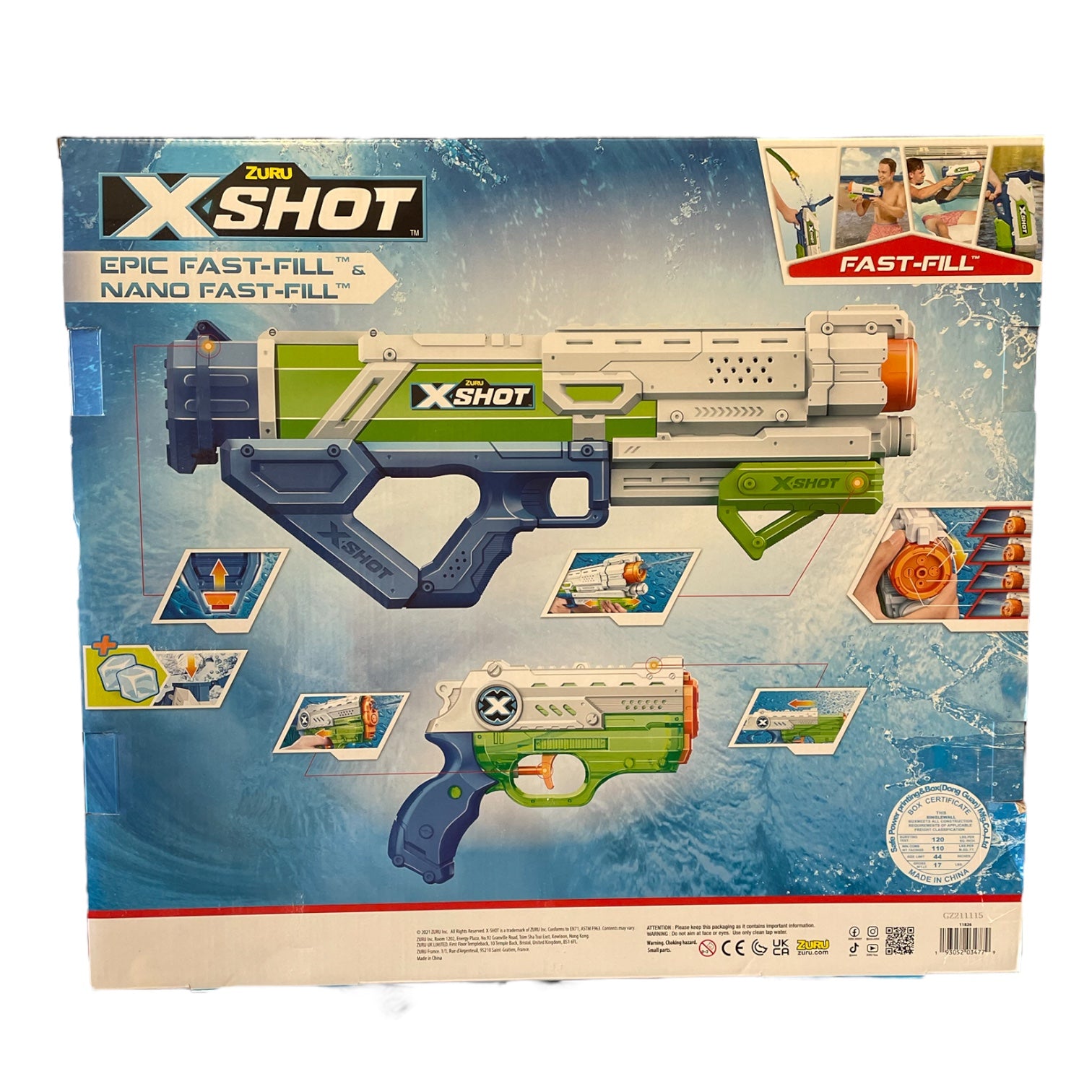 ZURU X-Shot Water Warfare Epic Fast-Fill Water Blaster