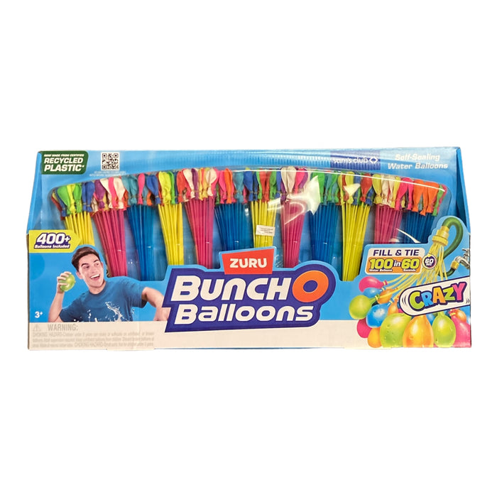 ZURU Bunch O Balloons 400+ Rapid-Fill Self-Tying Recyclable Water Balloons