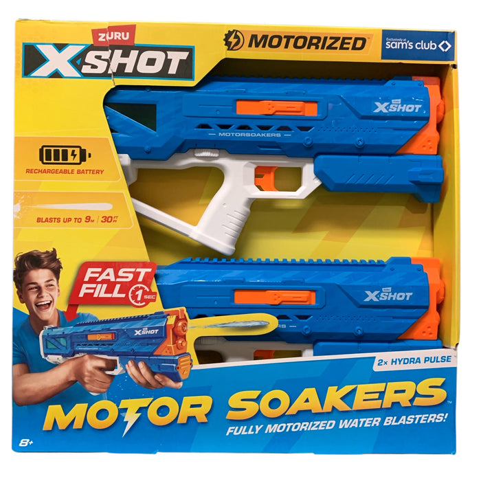 Zuru X-Shot Hydra Pulse Dual Pack, Fully Motorized Fast-Fill Water Blasters