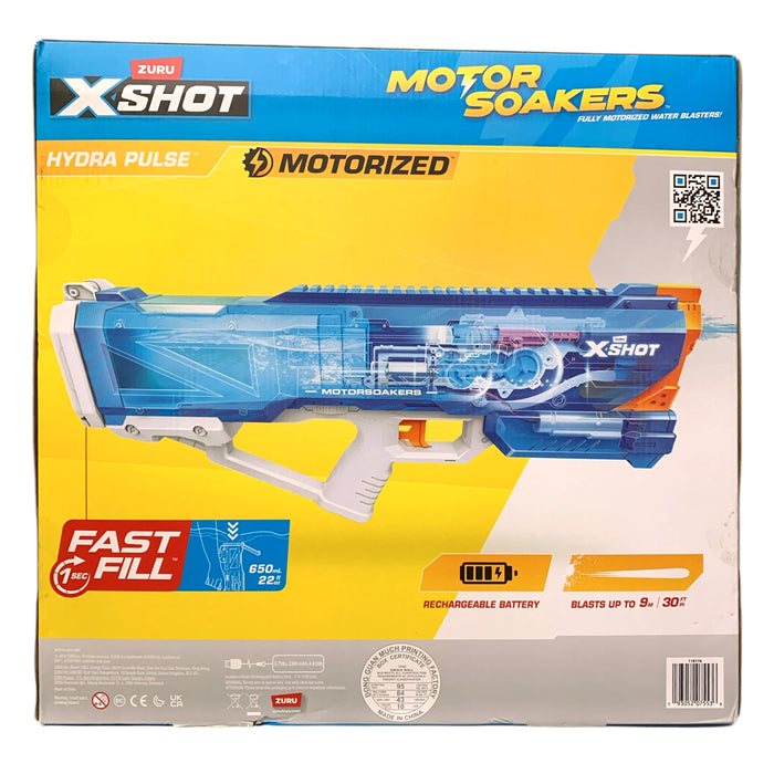 Zuru X-Shot Hydra Pulse Dual Pack, Fully Motorized Fast-Fill Water Blasters