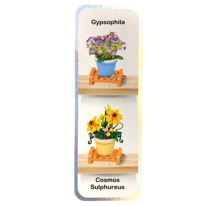 Zuru Max Garden Collection Brick Building Kits, Assorted 4 Pack, 763 Pieces