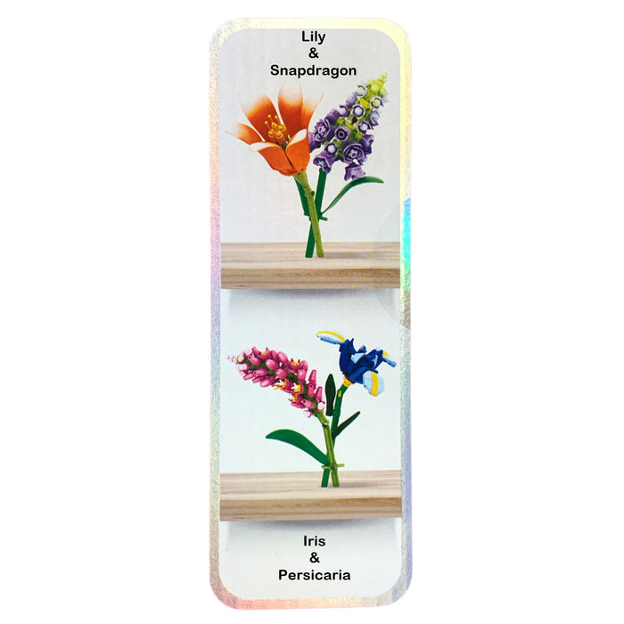 Zuru Max Flowers Collection Brick Building Kits, Assorted 4 Pack, 916 Pieces