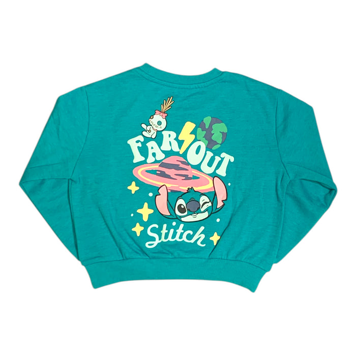 Character Girl's Long Sleeve Crewneck Soft Fleece Pullover Sweatshirt