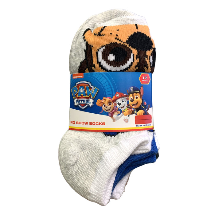 Character Toddler Youth Soft Stretch Comfortable No Show Socks, 12 Pack