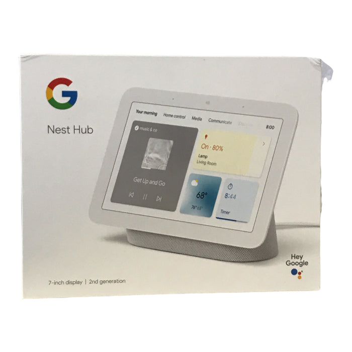 Google Second-Gen Nest Hub - 2nd Gen, Chalk (GA01892-US)