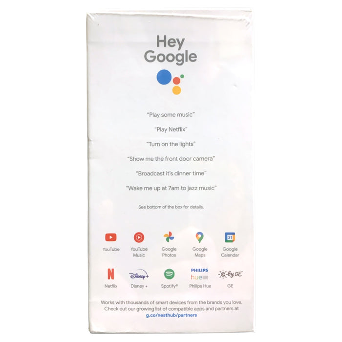 Google Nest Hub 2nd Gen - Smart Home Display with Google Assistant - Chalk