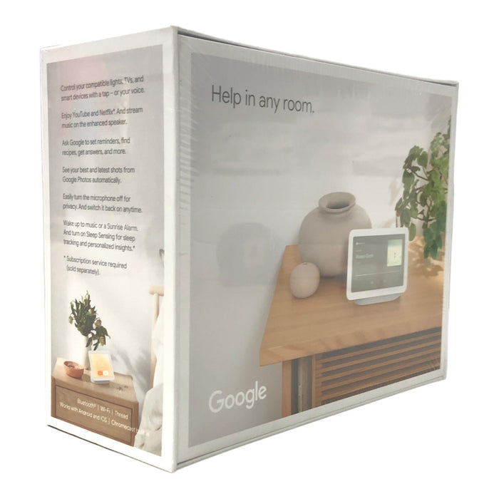 Google Nest Hub 2nd Gen - Smart Home Display with Google Assistant - Chalk