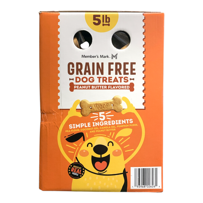 Member's Mark Grain-Free Dog Treat Biscuits, Peanut Butter Flavored, 5 lbs.
