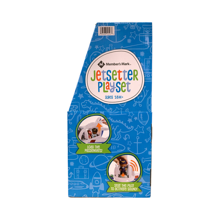 Member's Mark Jetsetter 11 Piece Preschool Playset, Working Lights & Sound, 18M+