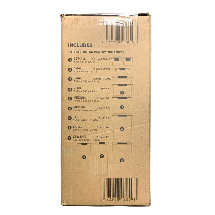 Member's Mark 10-Piece Tritan Pantry Storage Container Set