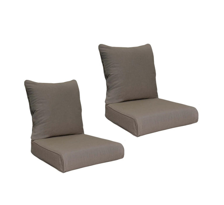 Member's Mark Deep Seating Cushions with Sunbrella Fabric, 2pk, Cast Shale