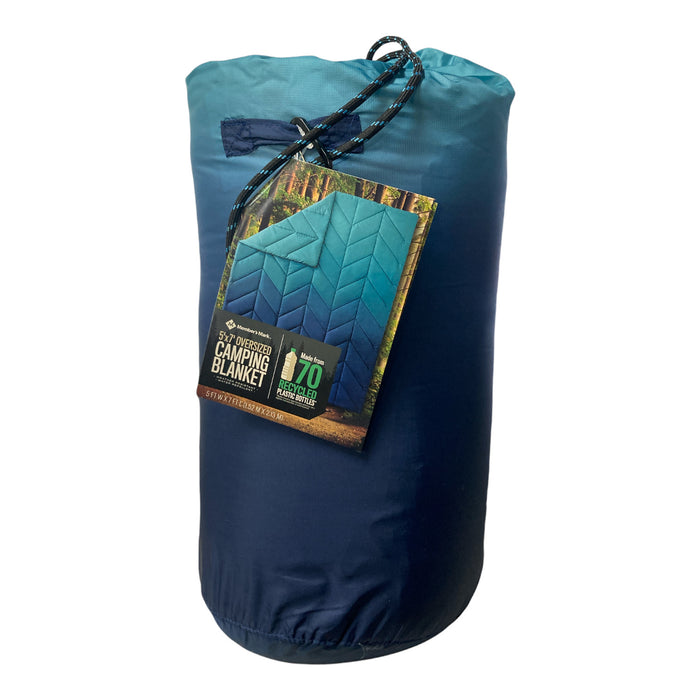 Member's Mark, 5'x7' - Oversized Camping Picnic Beach Blanket - Blue/Teal