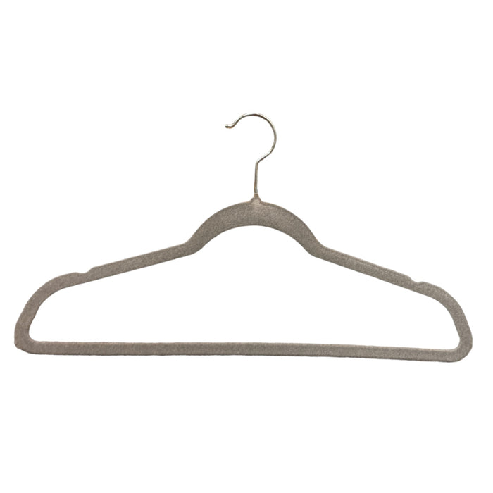 Member's Mark Elite Quality Velvet Hangers - 50 Pack (Heather Grey)