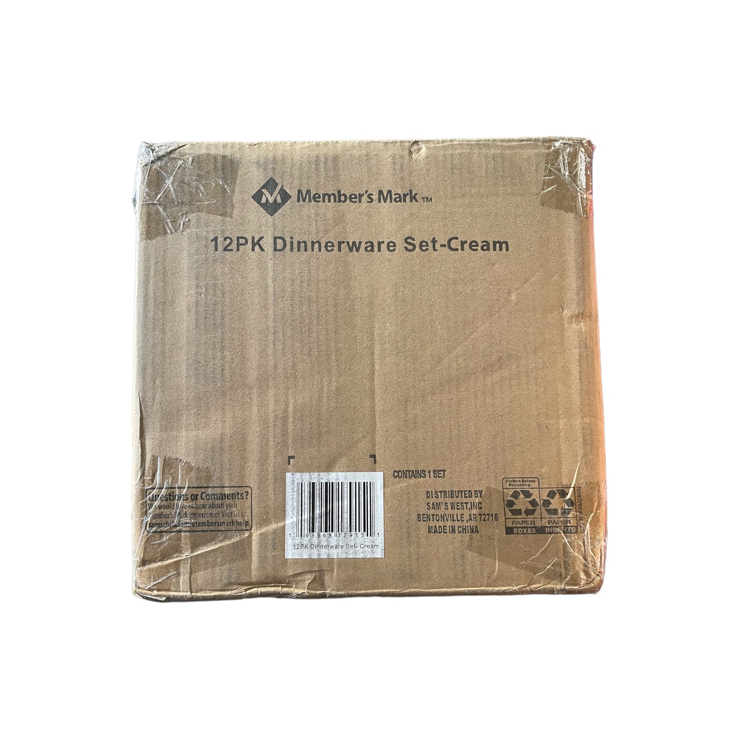 Member's Mark 12 Piece Classic Dinnerware Set, Cream – Ewirelessgear