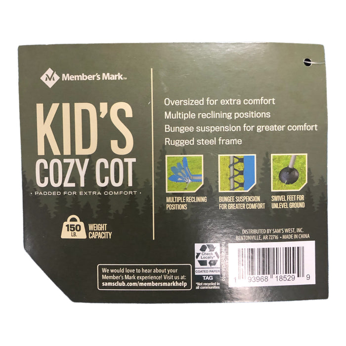 Member's Mark Kids' Cozy Cot & Lounge, Blue