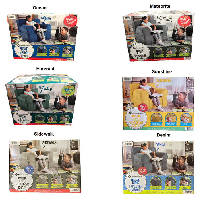 Member's Mark Jumbo Kids' Explorer Foam Chair, 32"L x 24.7"W x 24"H