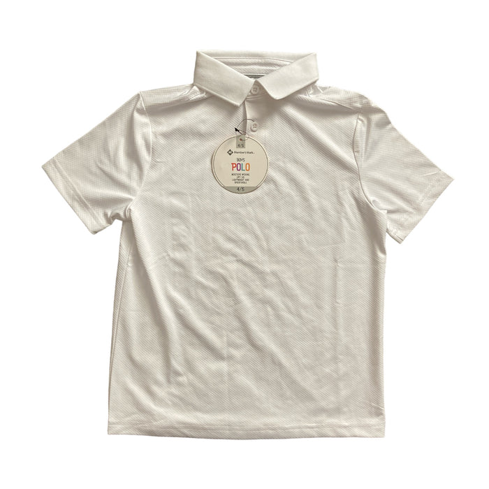 Member's Mark Boy's Moisture Wicking Short Sleeve Polo