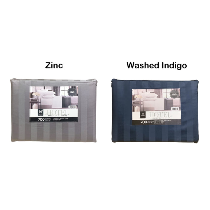 Member's Mark 700-Thread-Count Striped Egyptian Cotton Duvet Cover Set, King