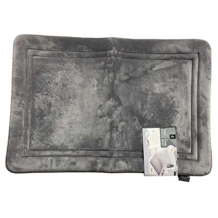 Member's Mark Quick-Dry Memory Foam Bath Mat, Greystone, 24" x 36"