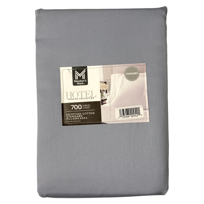 Member’s Mark 700-Thread-Count Solid Egyptian Cotton Pillowcases, Set of 2