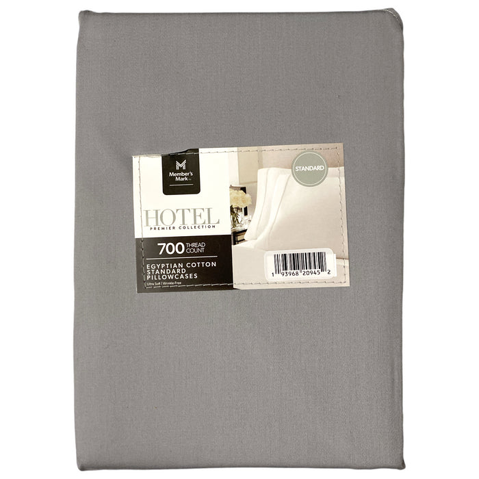 Member’s Mark 700-Thread-Count Solid Egyptian Cotton Pillowcases, Set of 2