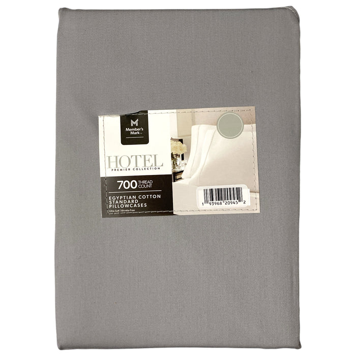 Members Mark 700-Thread-Count Solid Egyptian Cotton Pillowcases, Set of 2