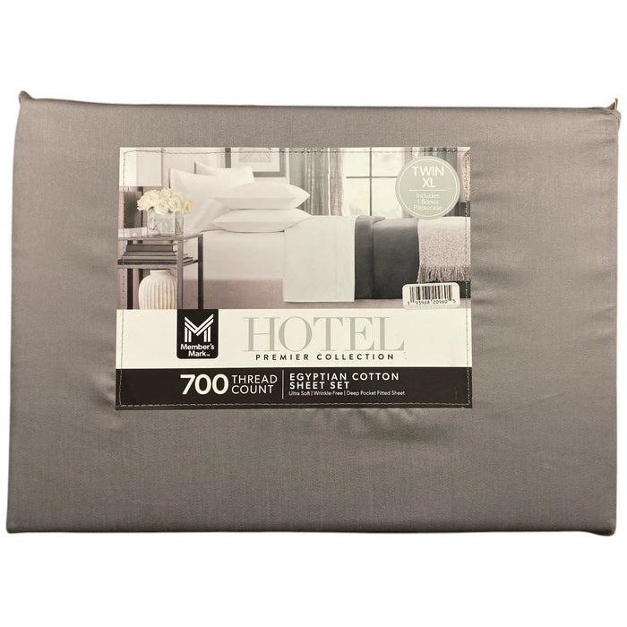 Member's Mark Hotel Premier 700TC Egyptian Cotton 4-Piece Sheet Set, Twin XL