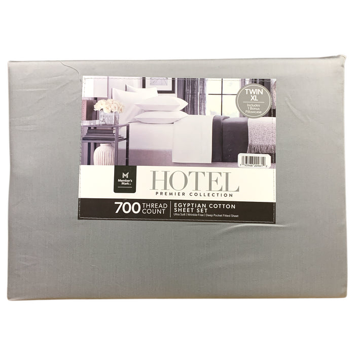 Member's Mark Hotel Premier 700TC Egyptian Cotton 4-Piece Sheet Set, Twin XL