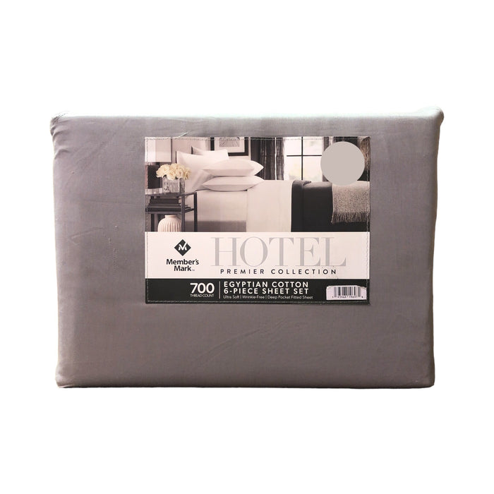Members Mark 700-Thread Egyptian Cotton Hotel Premier Collection 6pc Sheet Set