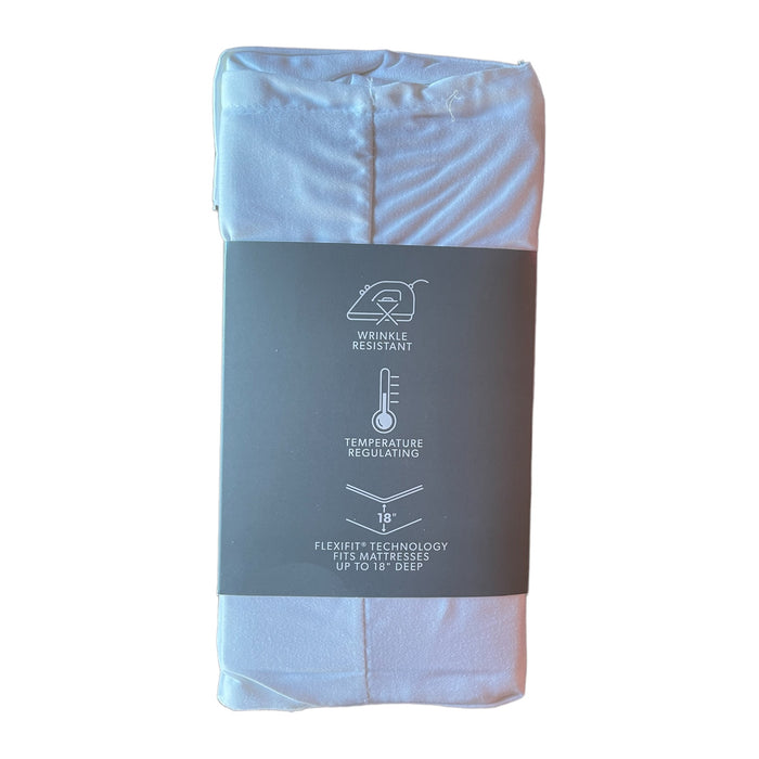 Member's Mark 450 Thread Count Solid Sheet Set, King, Arctic White