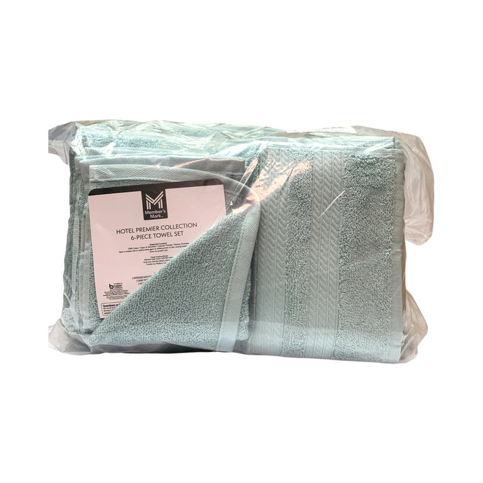 Member's Mark Hotel Premier Collection 6-Piece Cotton Bathroom Towel Set