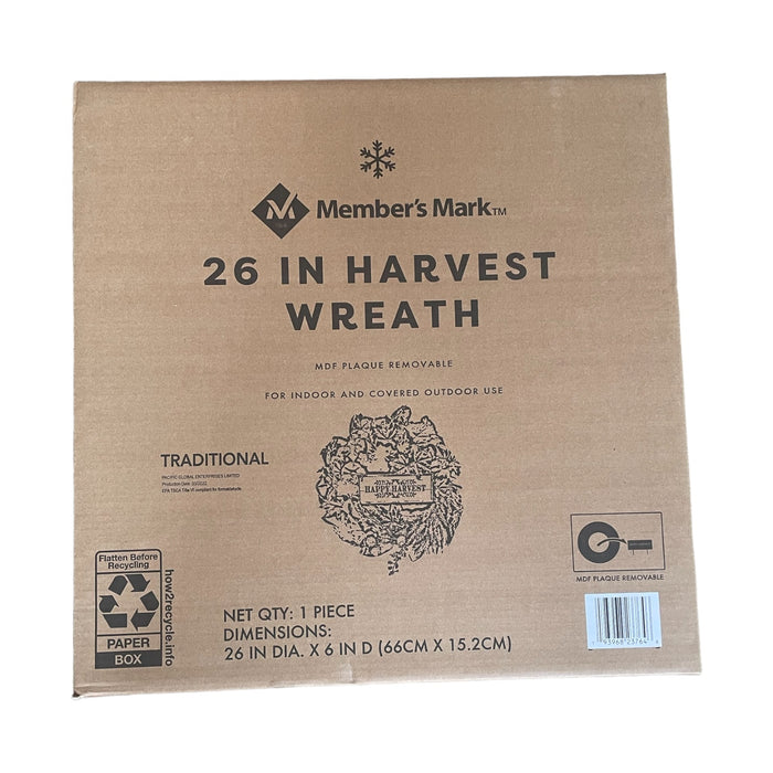 Member's Mark 26" Happy Harvest Seasonal Decor Wreath