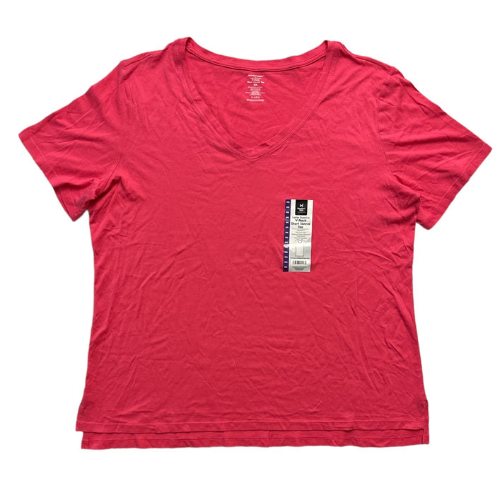 Member's Mark Ladies Essential Short Sleeve Breathable V-Neck Tee, DLT6797S