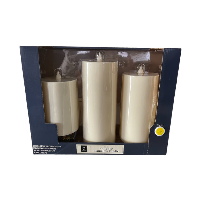 Member's Mark 3-Pack Outdoor Flameless Candle