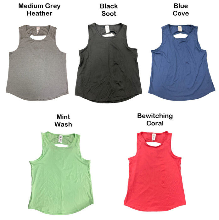 Member's Mark Ladies Everyday Curved Hem Perforated Active Tank
