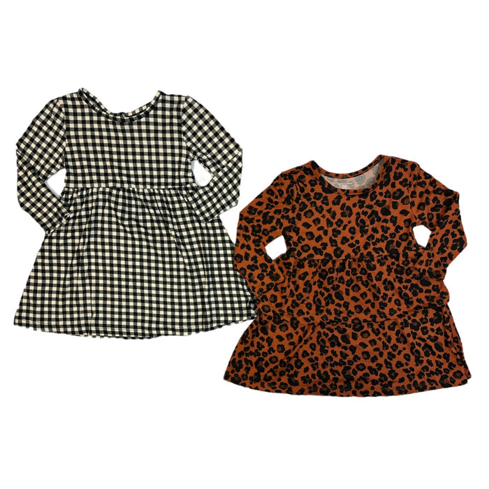 Member's Mark Girl's Super Soft 2 Pack Long Sleeve A-Line Knit Dress