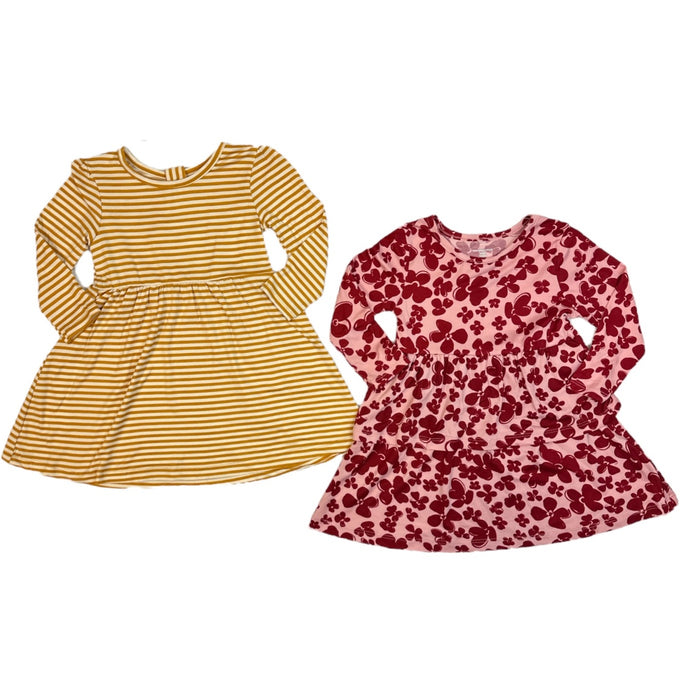 Member's Mark Girl's Super Soft 2 Pack Long Sleeve A-Line Knit Dress