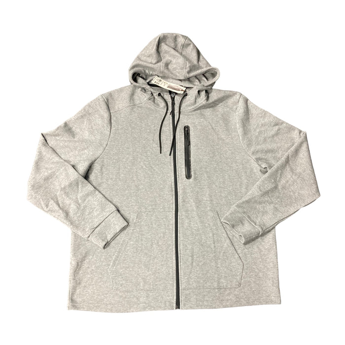 Member's Mark Men's Everyday Full Zip Double Knit Kangaroo Pocket Long Active Hoodie