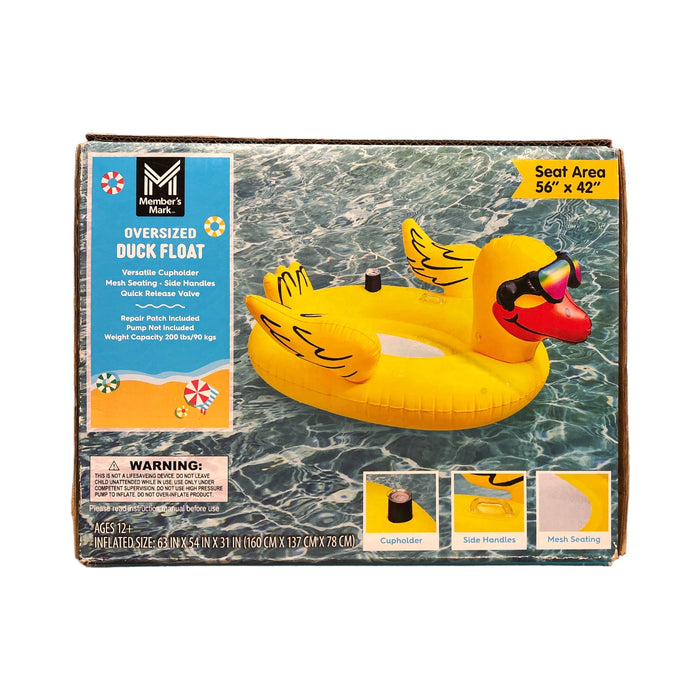 thumbnail image 2 of Oversized Teal Bear Pool Float - Inflatable Lounger For Adults & Teens 2 of 9